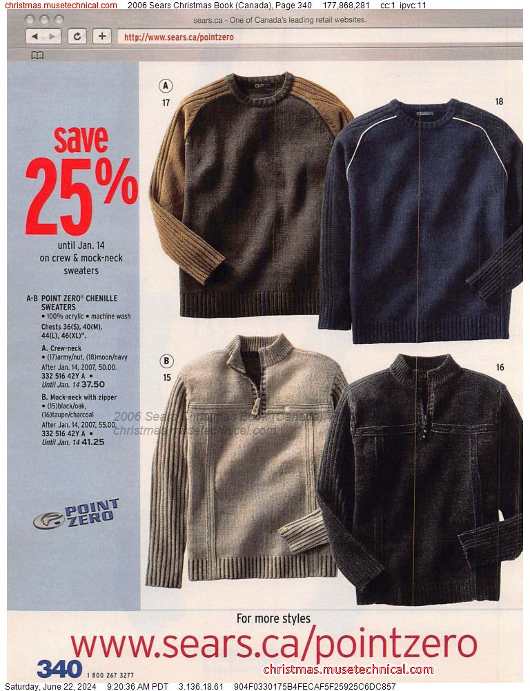 2006 Sears Christmas Book (Canada), Page 340