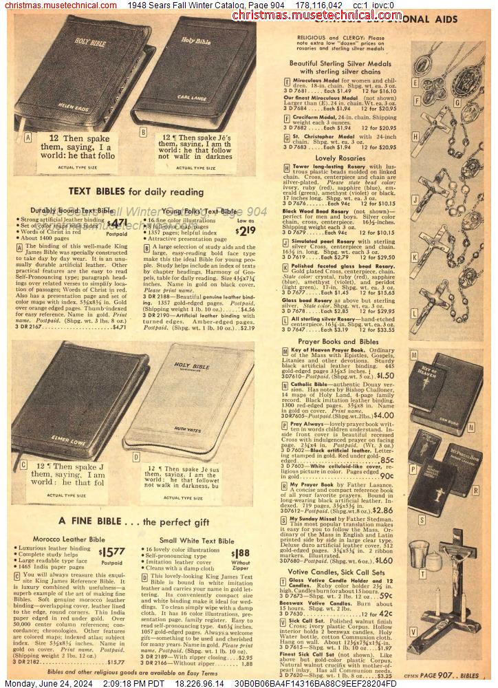1948 Sears Fall Winter Catalog, Page 904