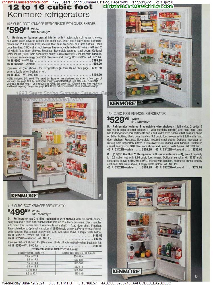 1993 Sears Spring Summer Catalog, Page 1491