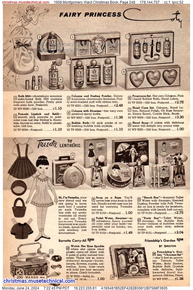 1958 Montgomery Ward Christmas Book, Page 248
