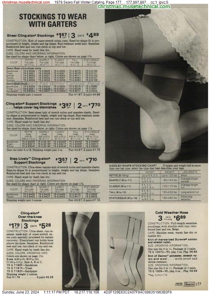1979 Sears Fall Winter Catalog, Page 177