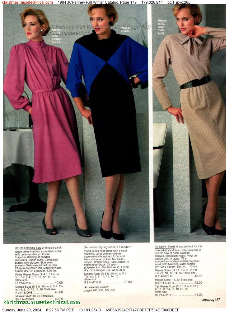 1984 JCPenney Fall Winter Catalog, Page 179