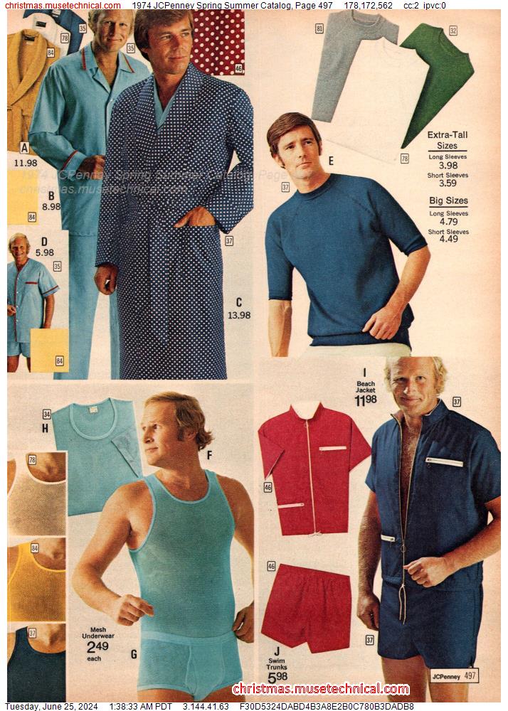 1974 JCPenney Spring Summer Catalog, Page 497