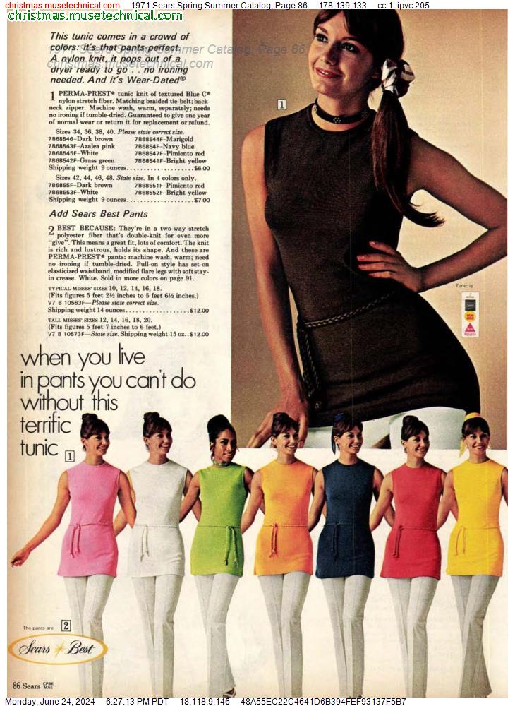 1971 Sears Spring Summer Catalog, Page 86