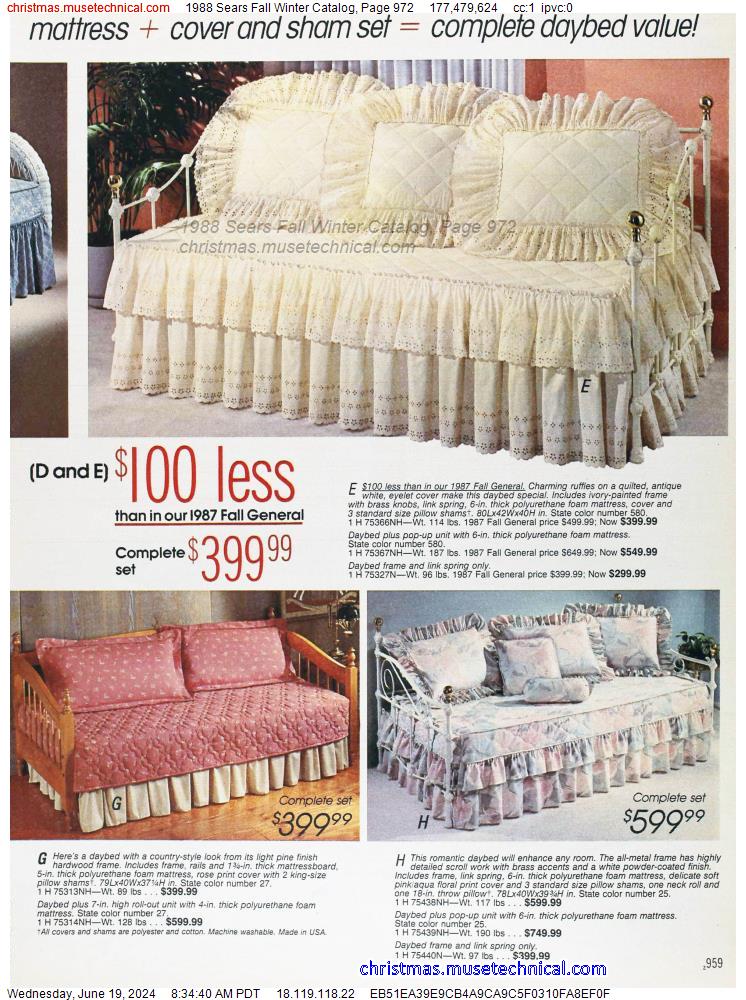 1988 Sears Fall Winter Catalog, Page 972