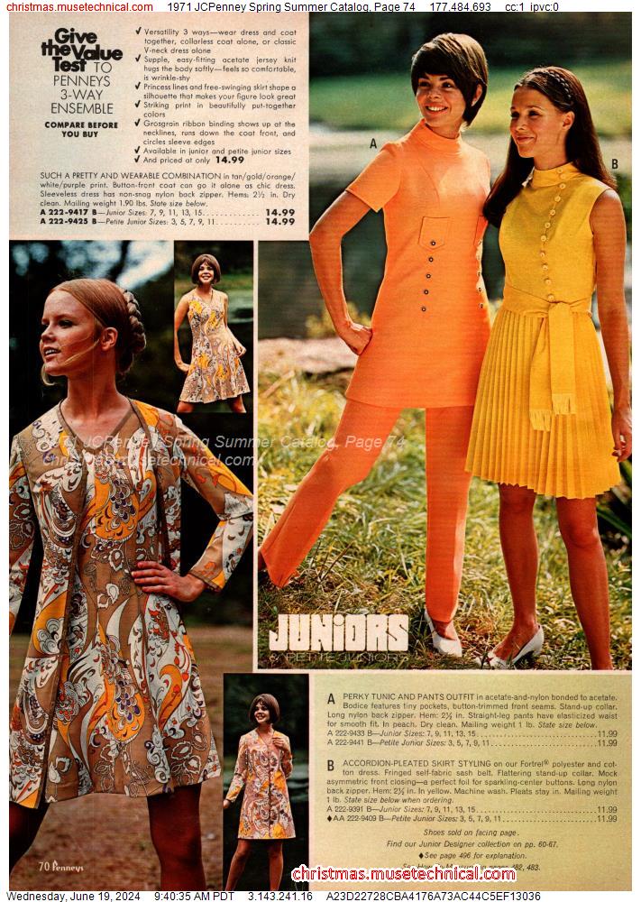 1971 JCPenney Spring Summer Catalog, Page 74