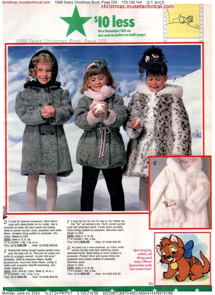 1988 Sears Christmas Book, Page 259