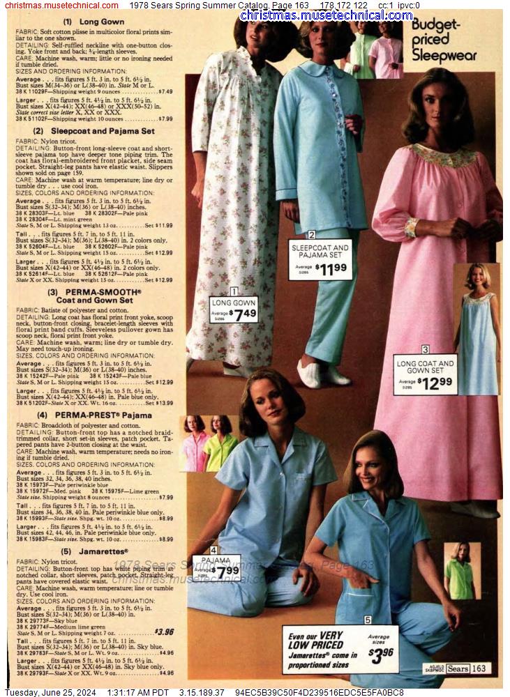 1978 Sears Spring Summer Catalog, Page 163