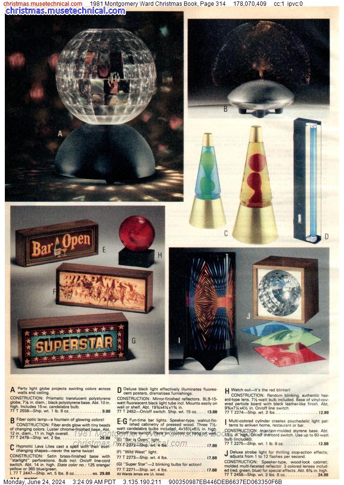 1981 Montgomery Ward Christmas Book, Page 314