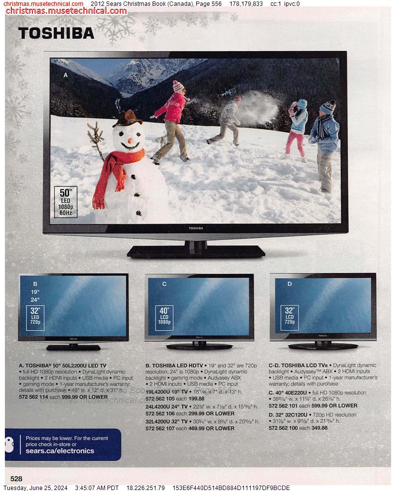 2012 Sears Christmas Book (Canada), Page 556