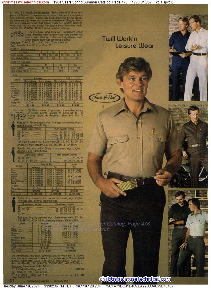 1984 Sears Spring Summer Catalog, Page 478