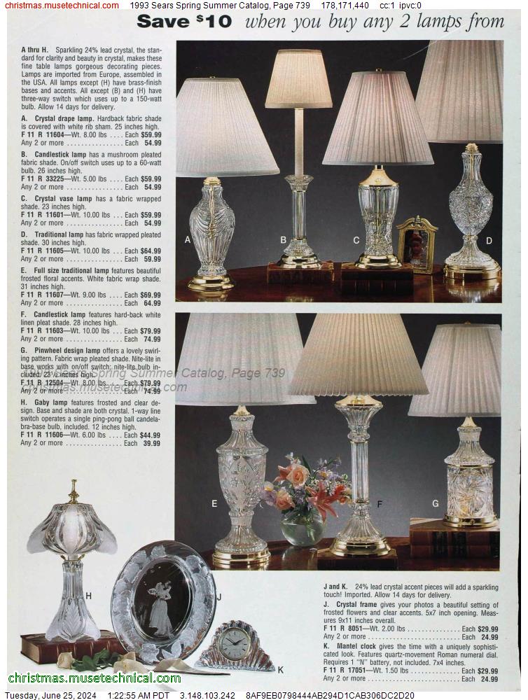 1993 Sears Spring Summer Catalog, Page 739