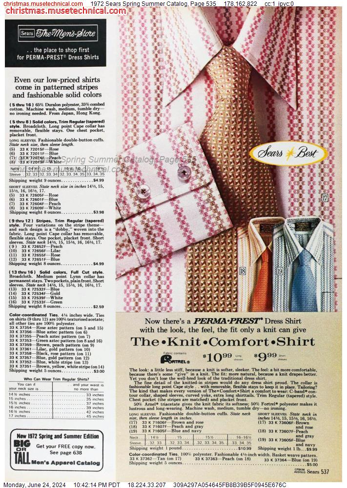 1972 Sears Spring Summer Catalog, Page 535