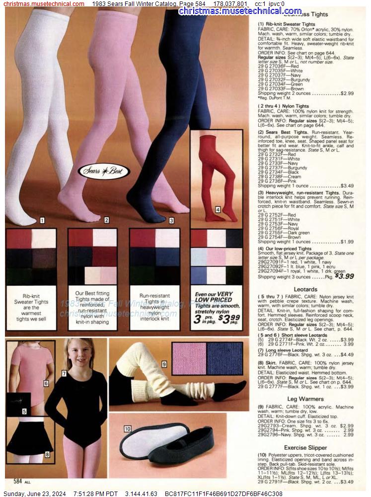 1983 Sears Fall Winter Catalog, Page 584