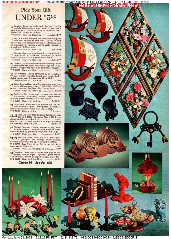 1966 Montgomery Ward Christmas Book, Page 455
