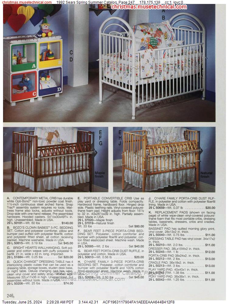 1992 Sears Spring Summer Catalog, Page 247