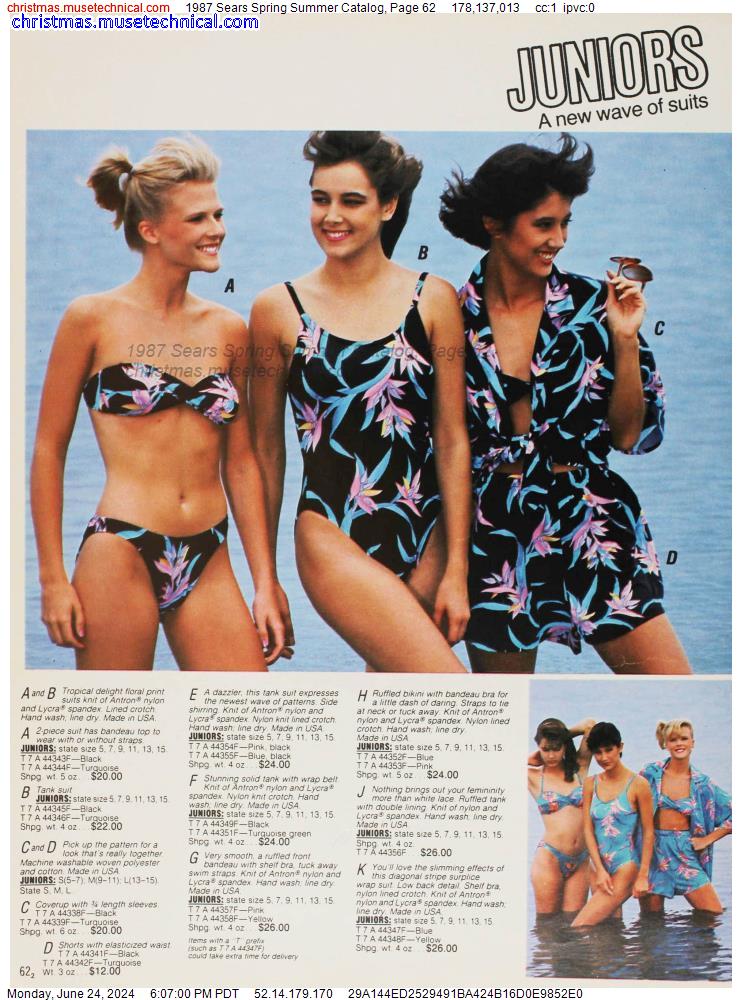 1987 Sears Spring Summer Catalog, Page 62