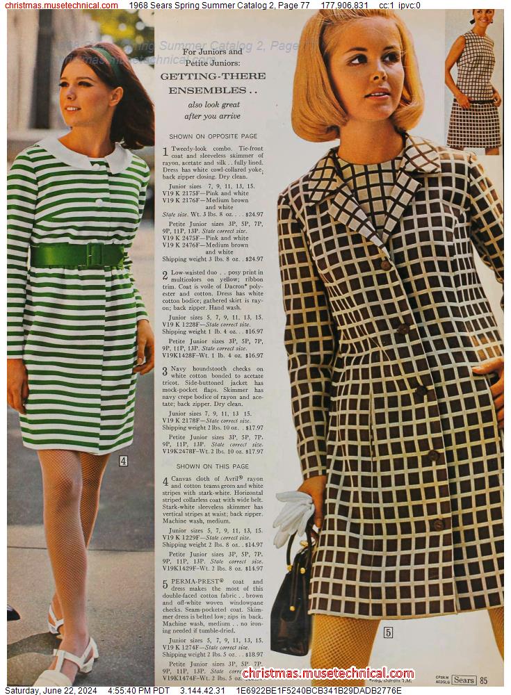 1968 Sears Spring Summer Catalog 2, Page 77