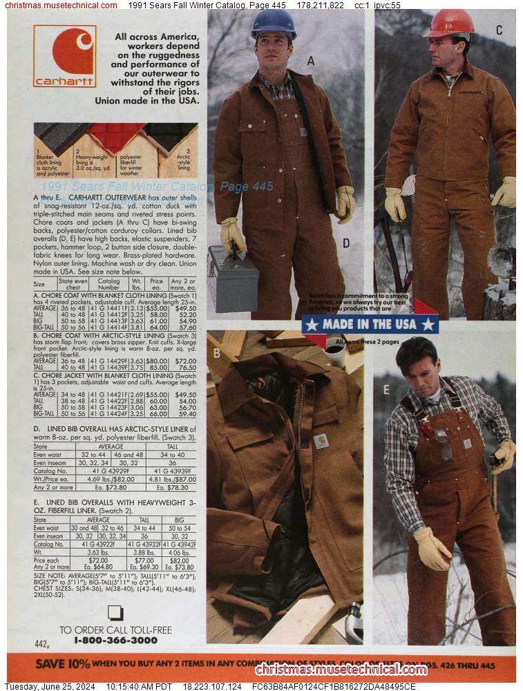 1991 Sears Fall Winter Catalog, Page 445