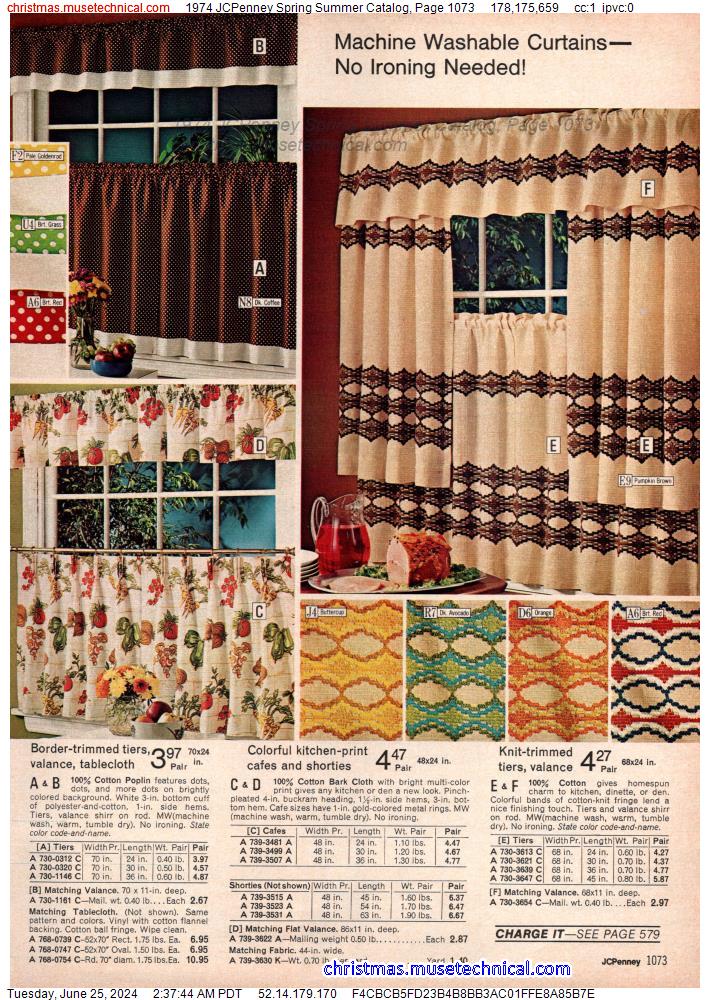 1974 JCPenney Spring Summer Catalog, Page 1073