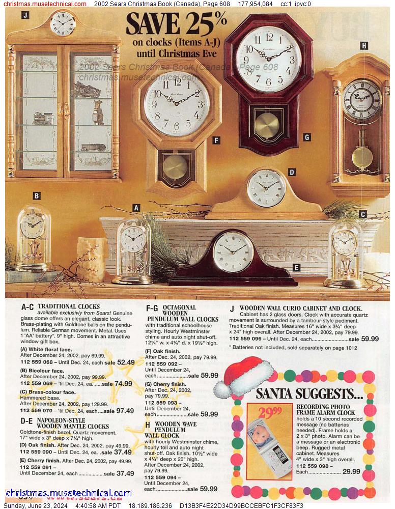 2002 Sears Christmas Book (Canada), Page 608