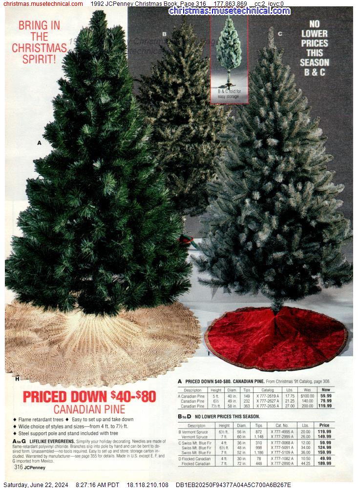 1992 JCPenney Christmas Book, Page 316