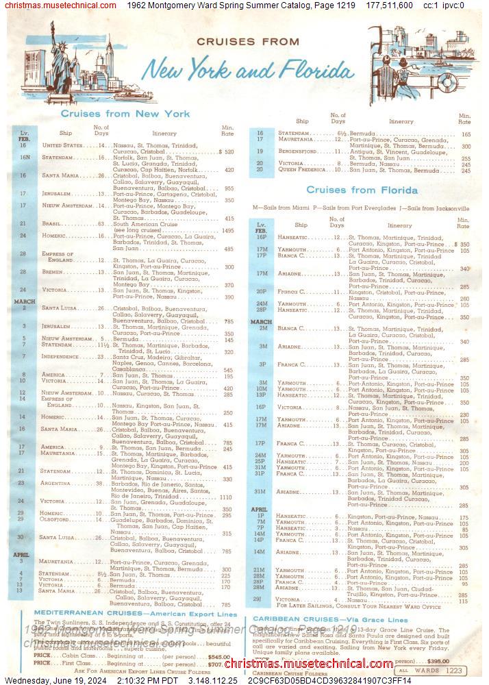 1962 Montgomery Ward Spring Summer Catalog, Page 1219