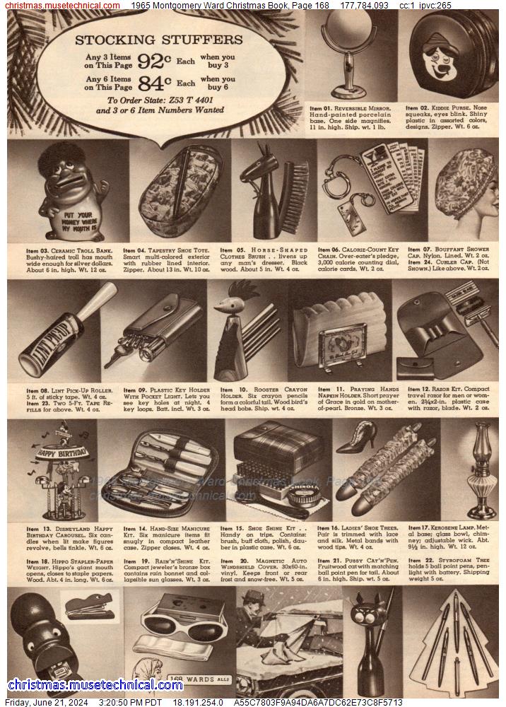 1965 Montgomery Ward Christmas Book, Page 168