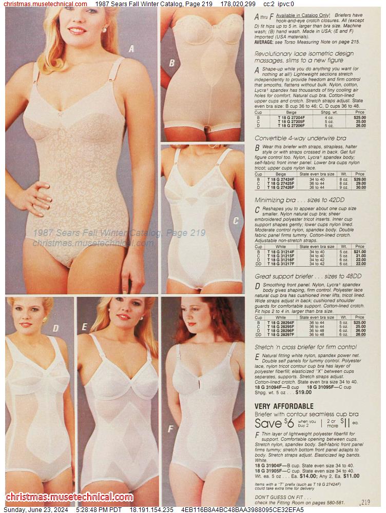 1987 Sears Fall Winter Catalog, Page 219