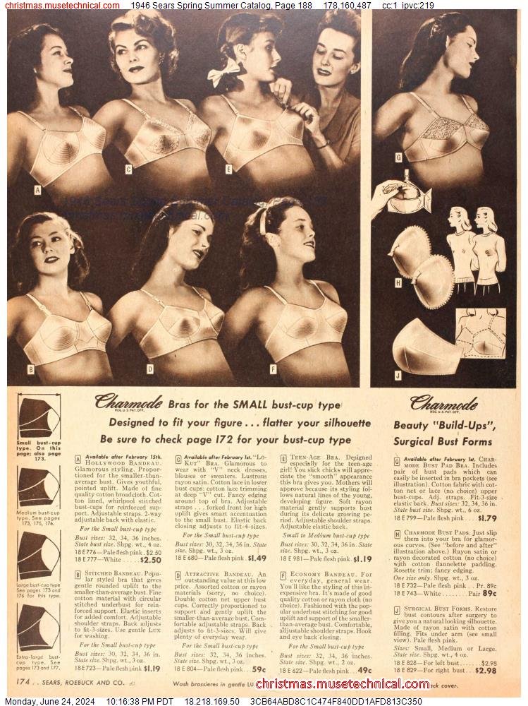 1946 Sears Spring Summer Catalog, Page 188