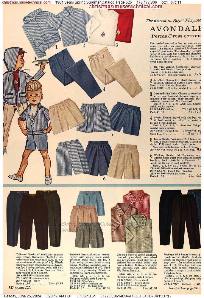 1964 Sears Spring Summer Catalog, Page 525