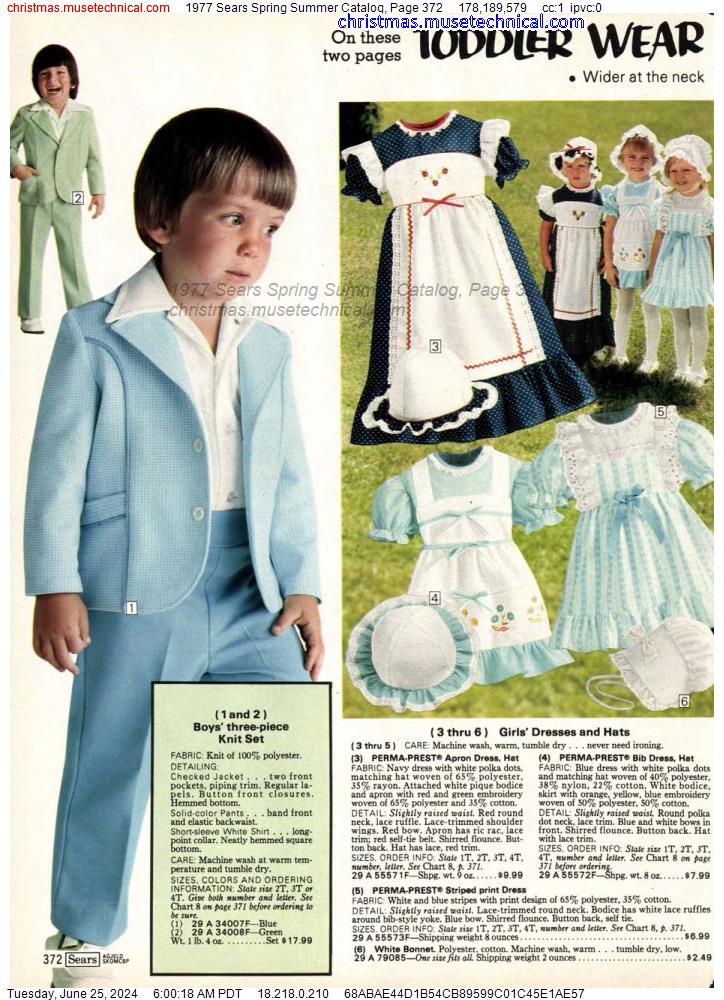 1977 Sears Spring Summer Catalog, Page 372