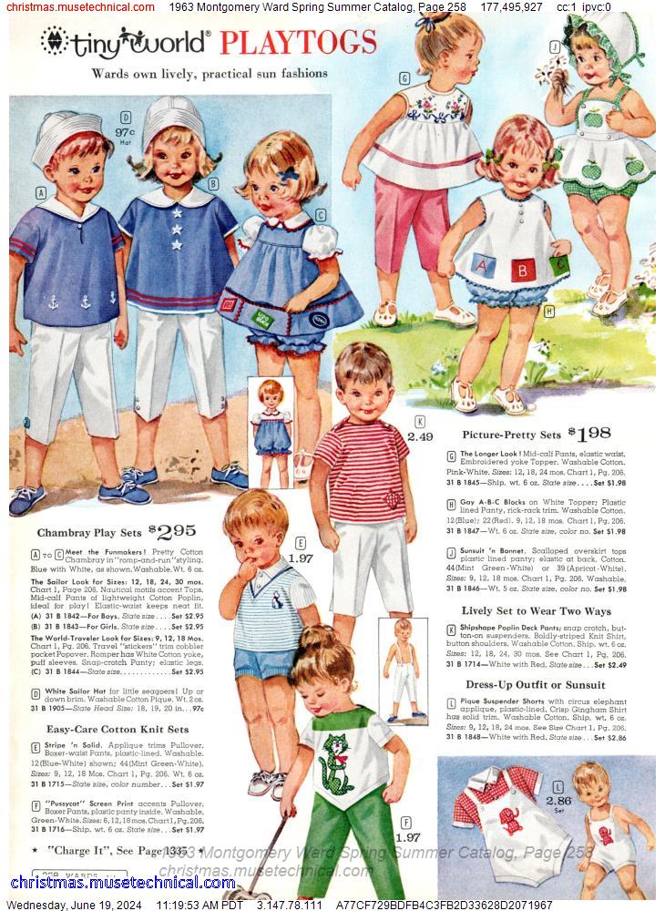 1963 Montgomery Ward Spring Summer Catalog, Page 258