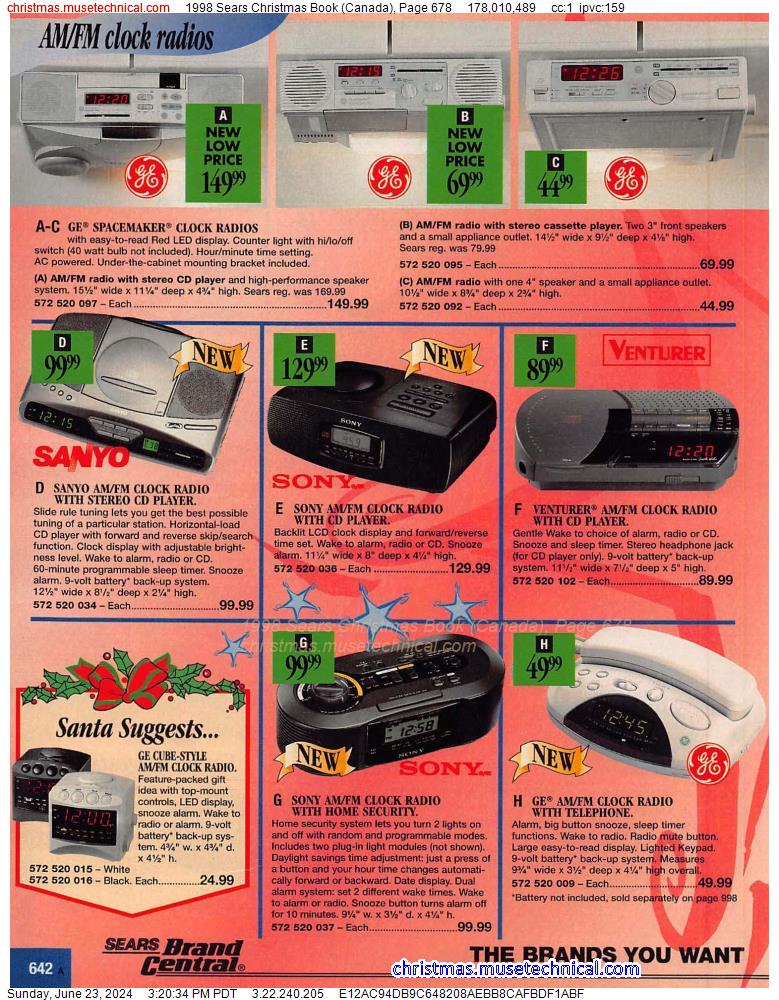 1998 Sears Christmas Book (Canada), Page 678