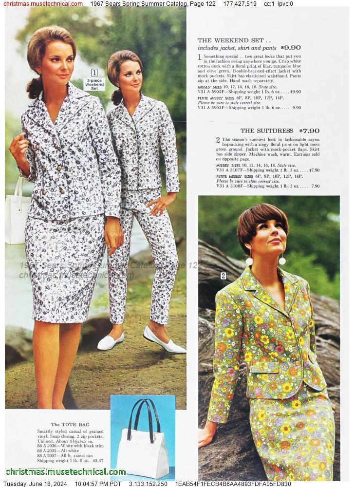 1967 Sears Spring Summer Catalog, Page 122