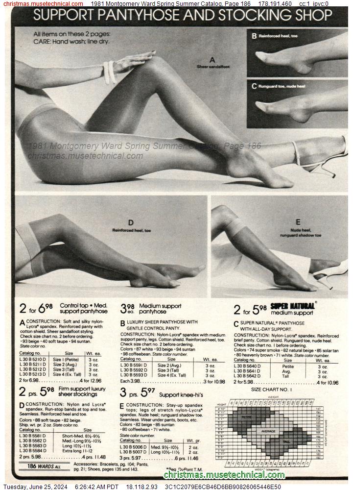 1981 Montgomery Ward Spring Summer Catalog, Page 186