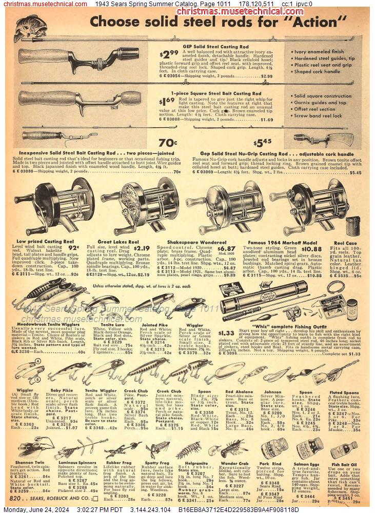 1943 Sears Spring Summer Catalog, Page 1011