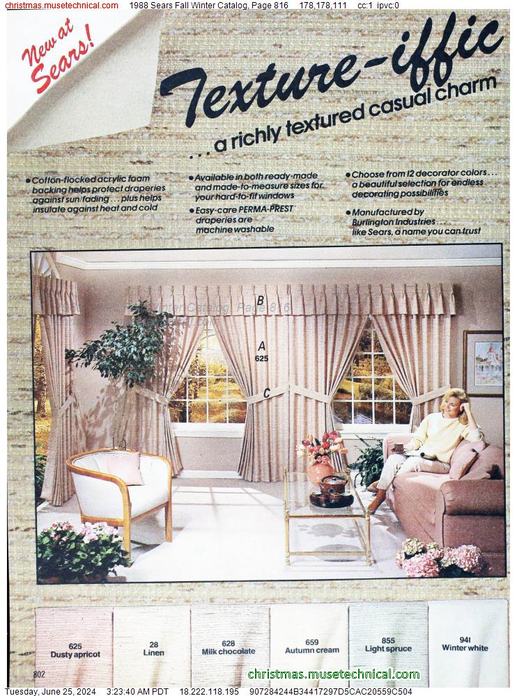 1988 Sears Fall Winter Catalog, Page 816