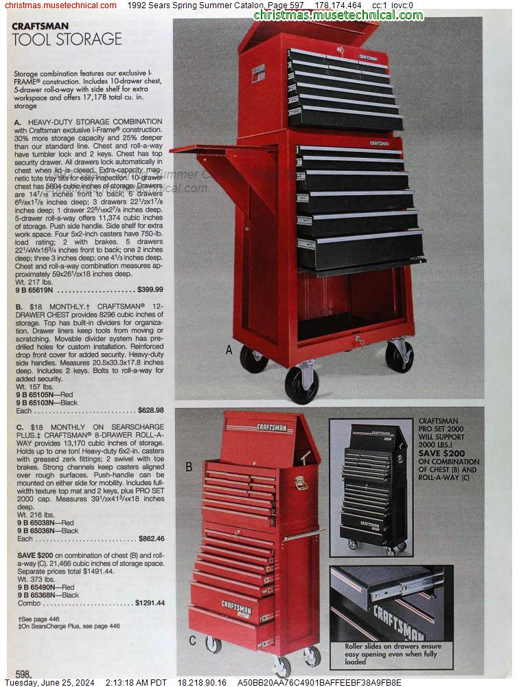 1992 Sears Spring Summer Catalog, Page 597