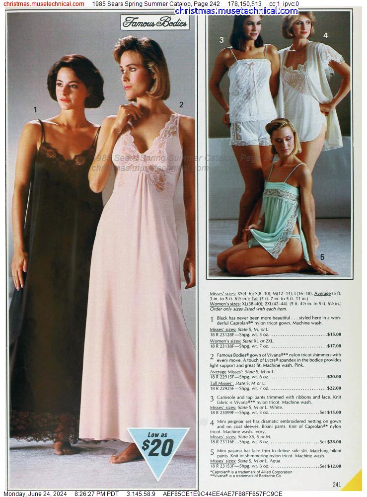 1985 Sears Spring Summer Catalog, Page 242