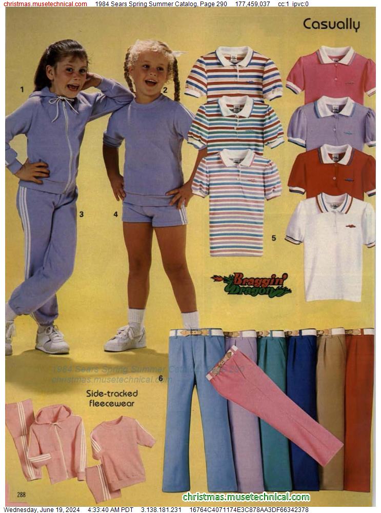 1984 Sears Spring Summer Catalog, Page 290