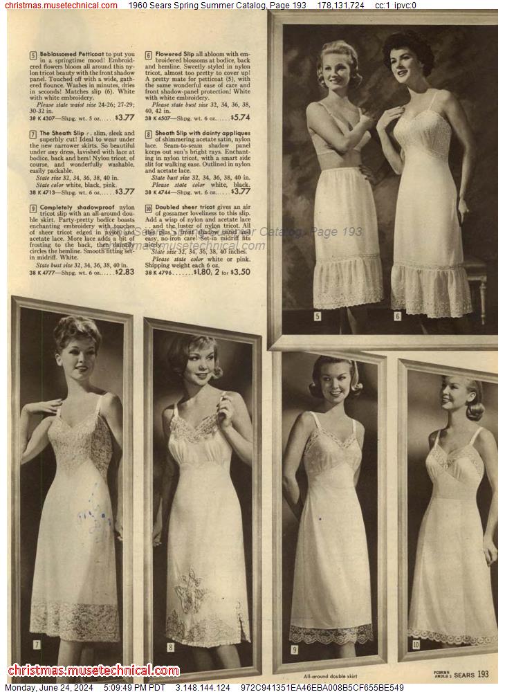 1960 Sears Spring Summer Catalog, Page 193