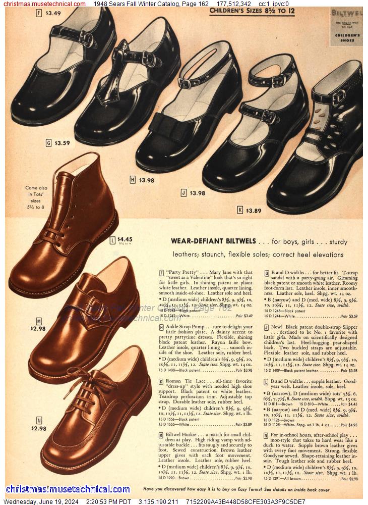 1948 Sears Fall Winter Catalog, Page 162