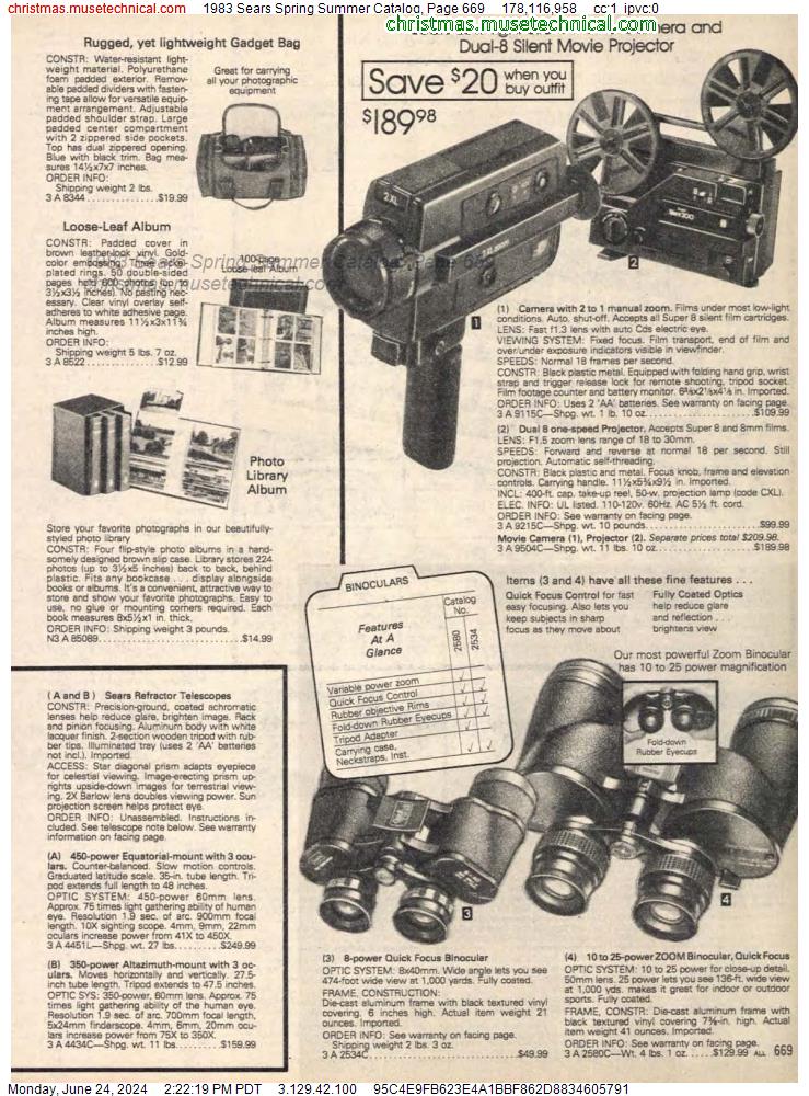 1983 Sears Spring Summer Catalog, Page 669