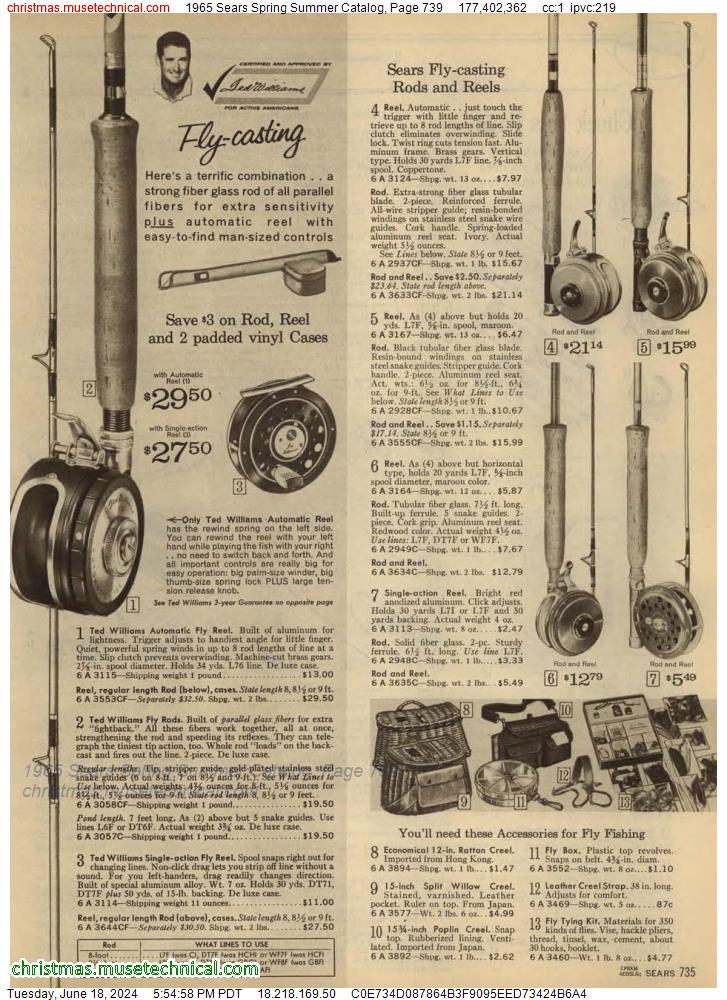 1965 Sears Spring Summer Catalog, Page 739