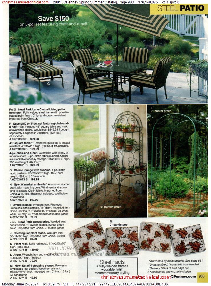 2001 JCPenney Spring Summer Catalog, Page 983