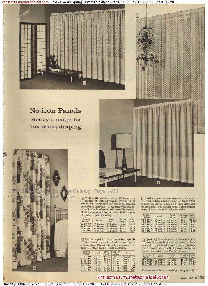 1960 Sears Spring Summer Catalog, Page 1483