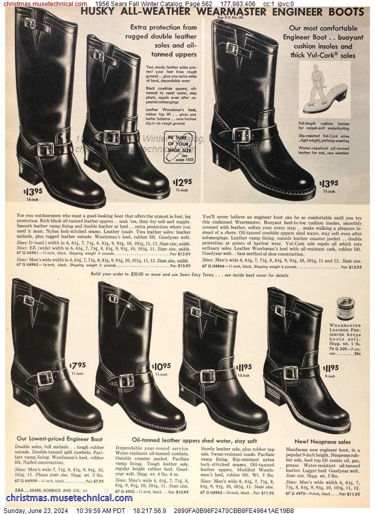 1956 Sears Fall Winter Catalog, Page 562