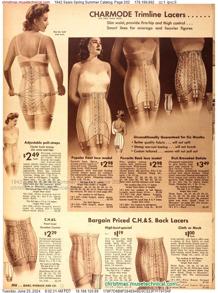1942 Sears Spring Summer Catalog, Page 202