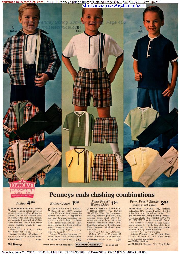 1966 JCPenney Spring Summer Catalog, Page 406